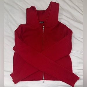 Brandy Melville Red Arden Zip Up❤️